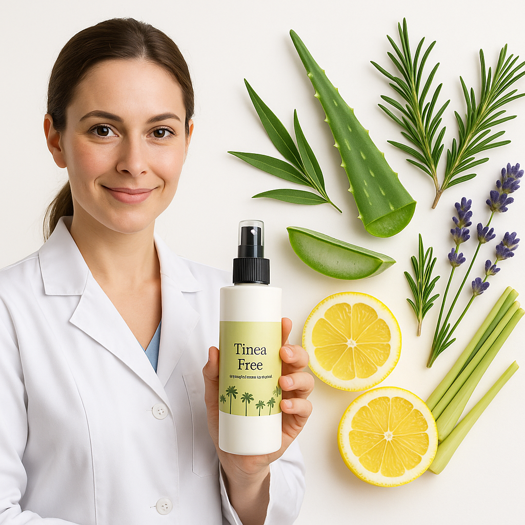 Professional TineaFree Banner with Dermatologist